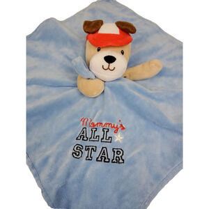 OKIE Dokie 2016 Mommys All Star Puppy Lovey Plush Rattle Security Blanket